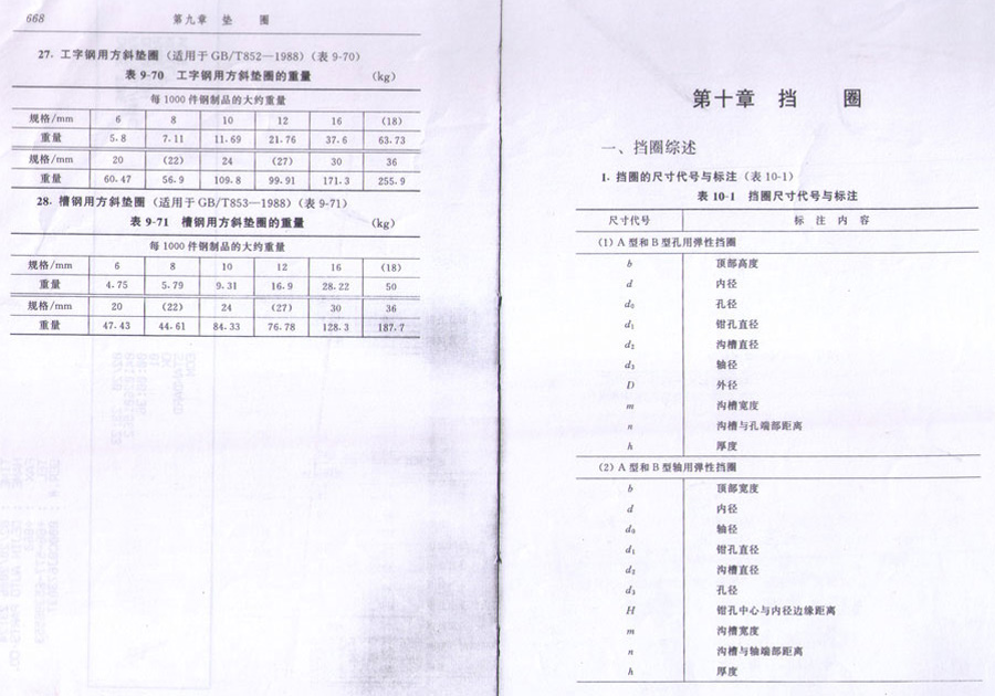 挡圈标准查询